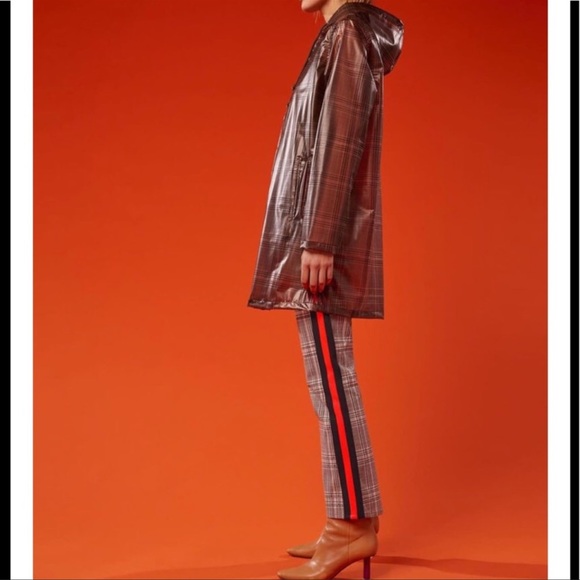 NWT Mother The Insider Plaid Print Ankle Pants - Picture 5 of 8